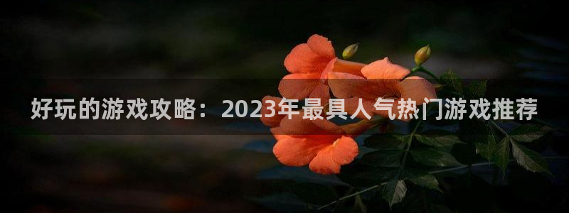 天美娱乐官方注册登录：好玩的游戏攻略：2023年最具人气热门