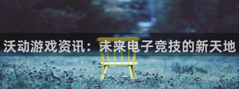 天美娱乐网址官网：沃动游戏资讯：未来电子竞技的新天地